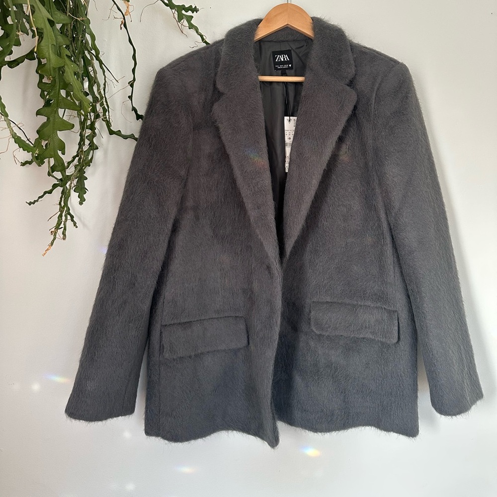 Zara Faux Fur Blazer